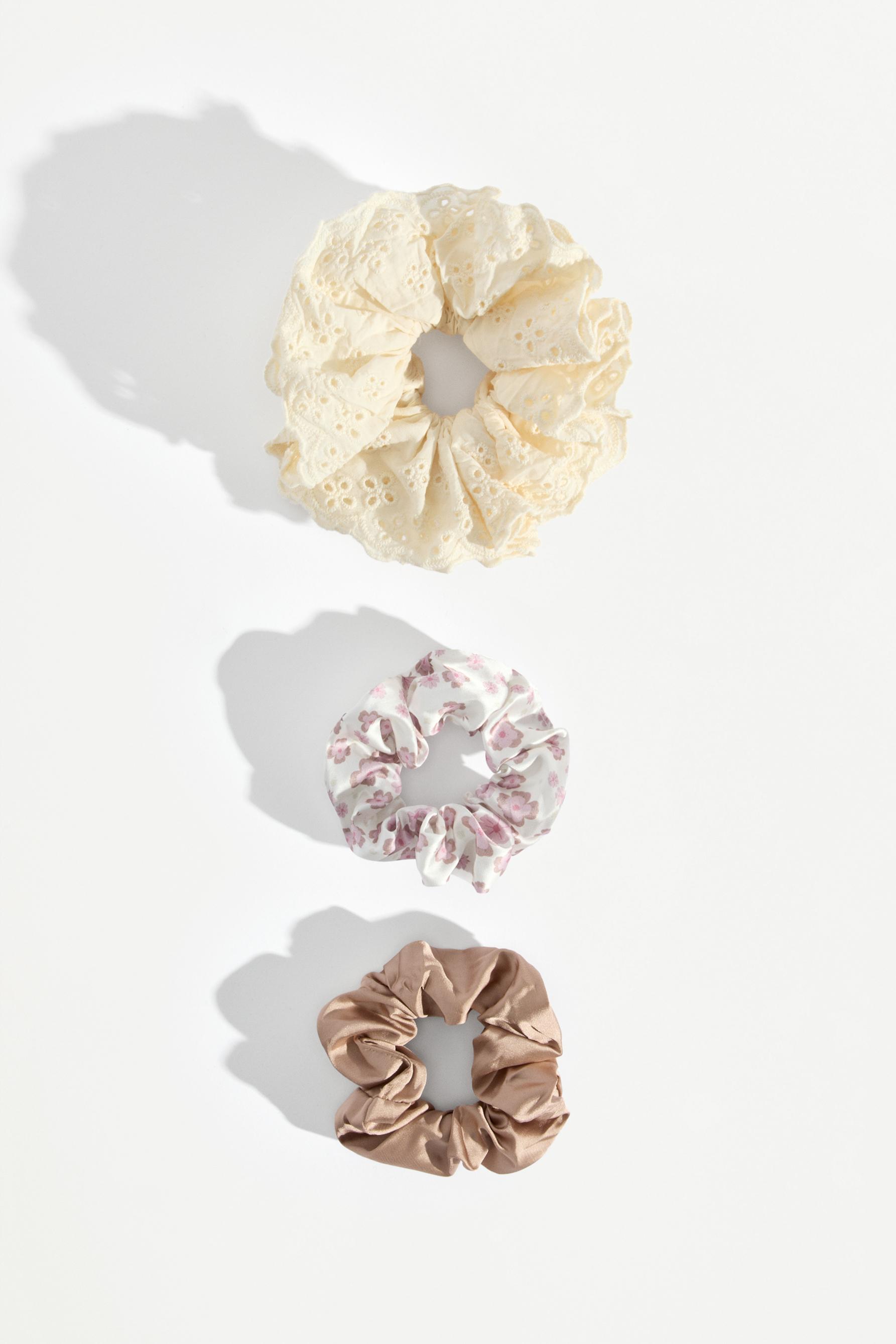Pack 3 scrunchies combinados