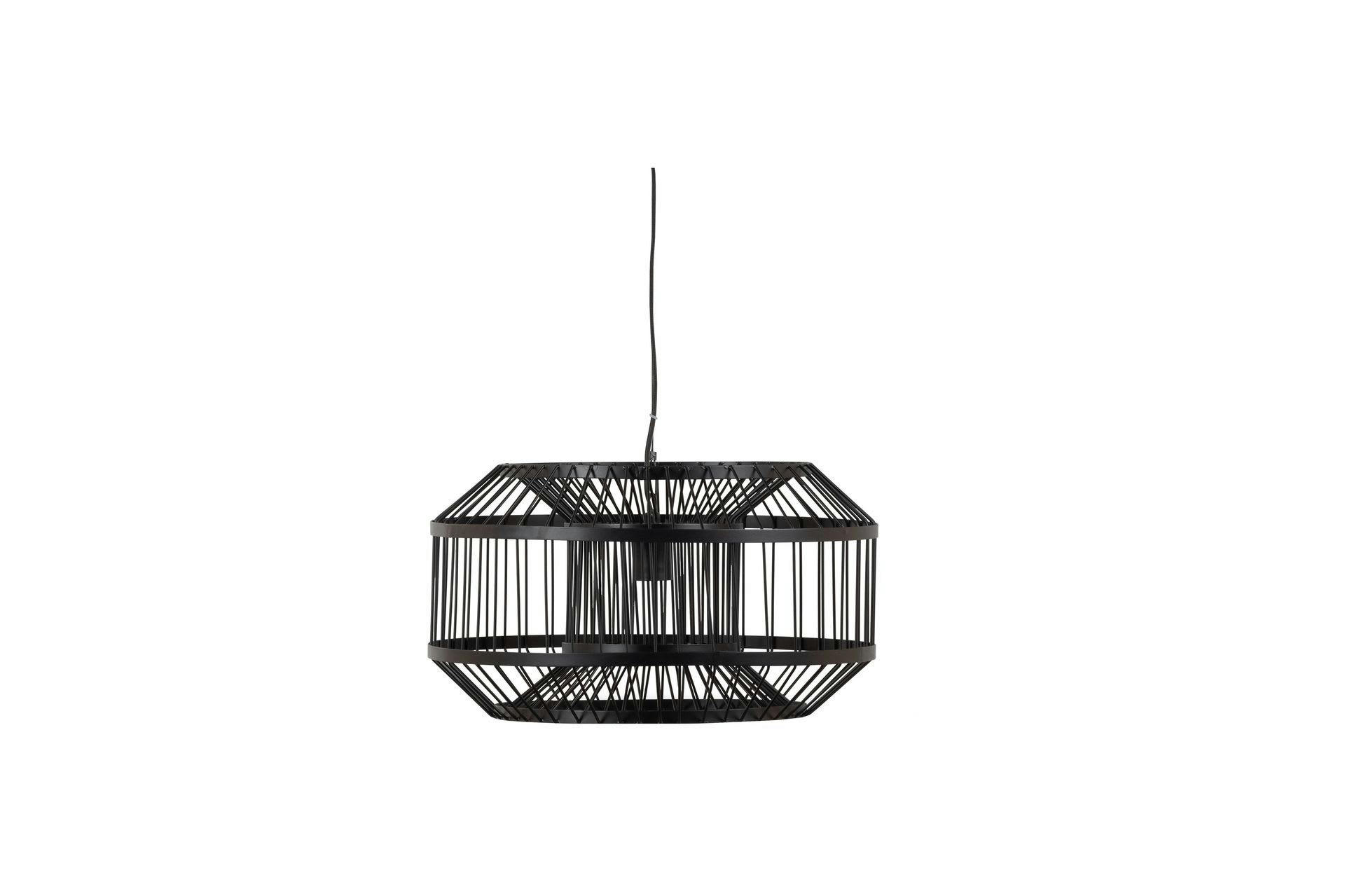 ESILA - Suspension lampe en métal noir