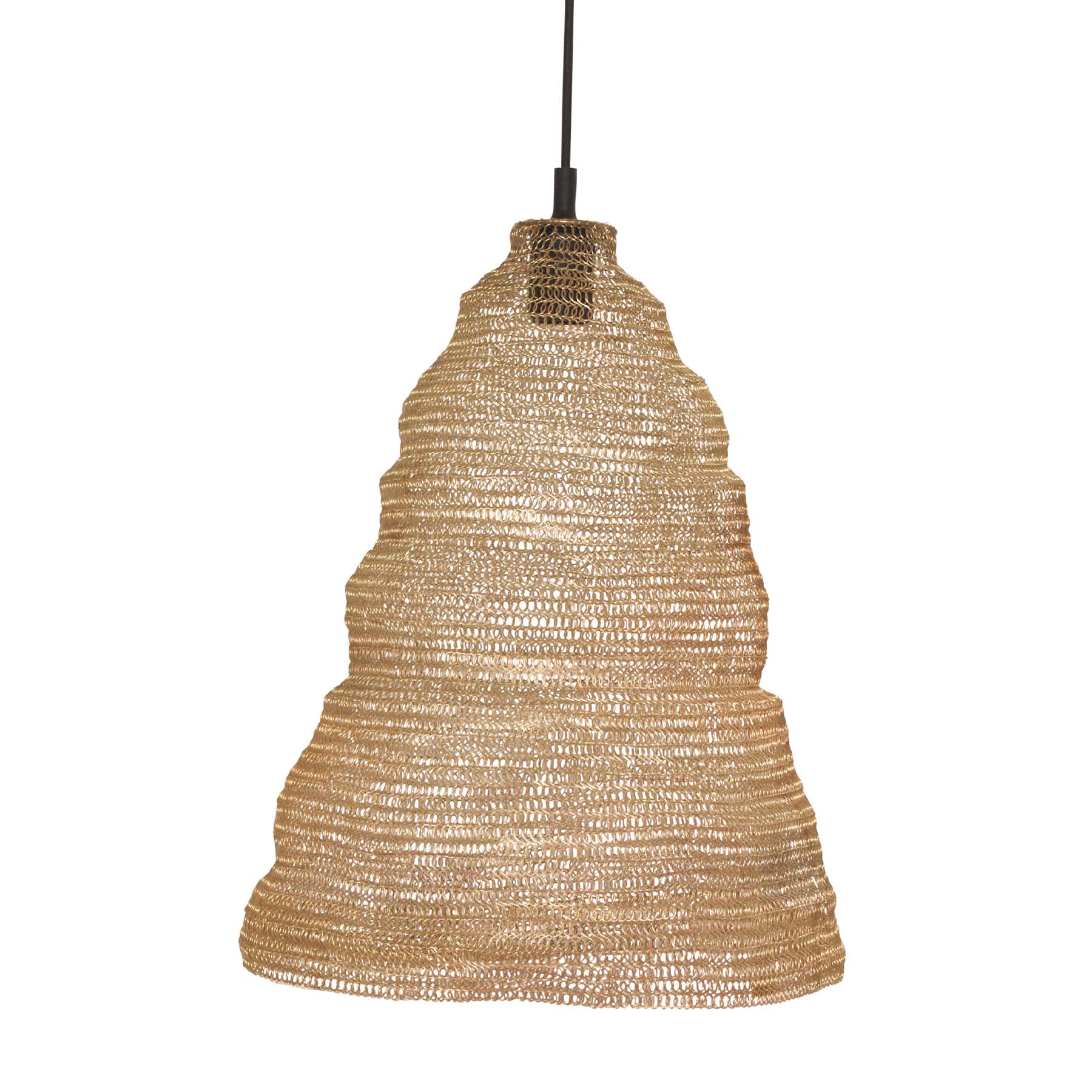 Return to Sender Lampenkap 50 cm van goud geweven metaal