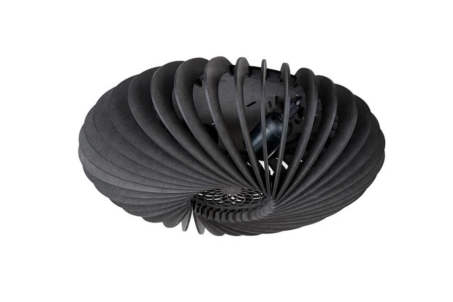Blij Design plafondlamp Swan - 2 lichts - 36 x 13  cm - zwart