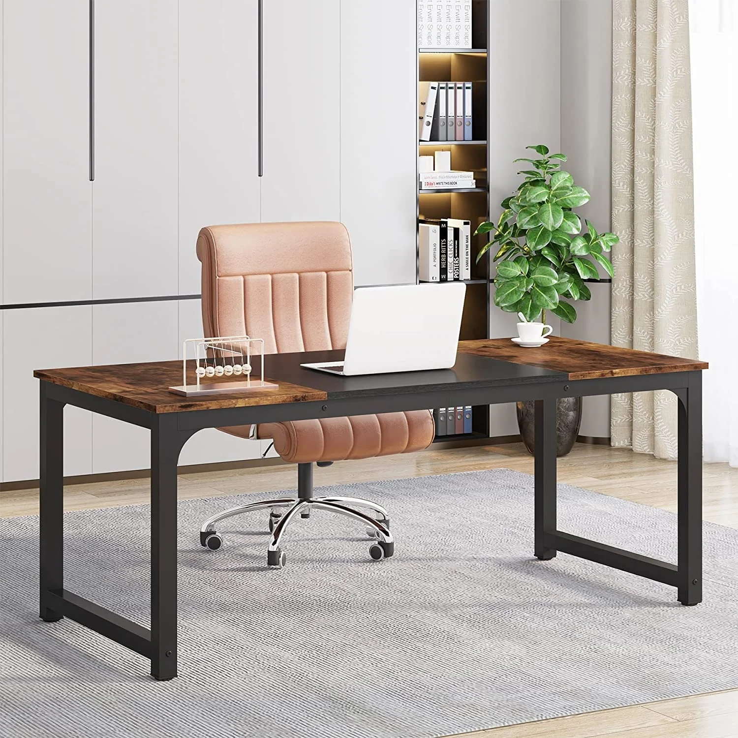 Large Simple Computer Desk Office Computer Table Writing Table for Home Office