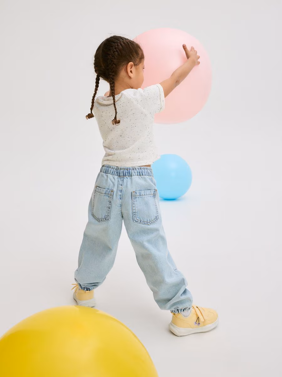 Classic Denim Parachute Trousers