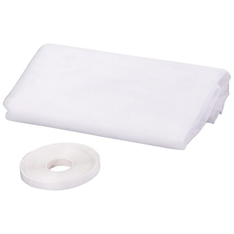 Toile moustiquaire et velcro blanche 150 x 130 cm CANDO