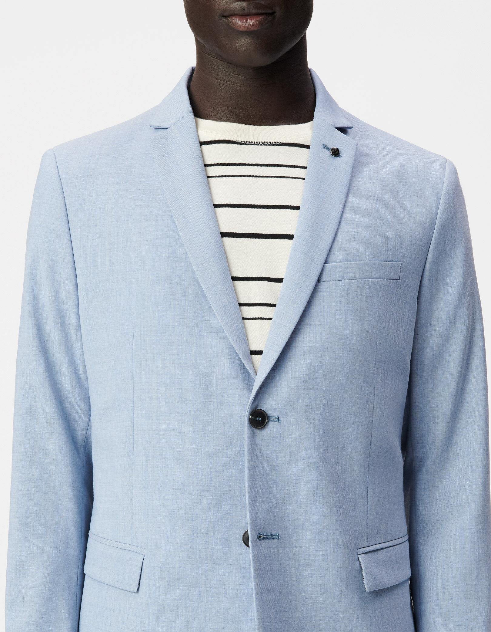 Veste de costume bleu ciel faux-uni TRAVEL SUIT Homme