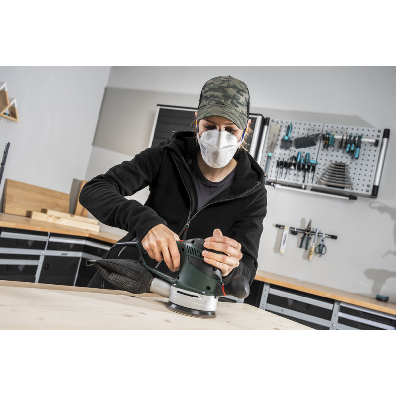 Masque de protection respiratoire FFP2 pliable 2 pièces WOLFCRAFT