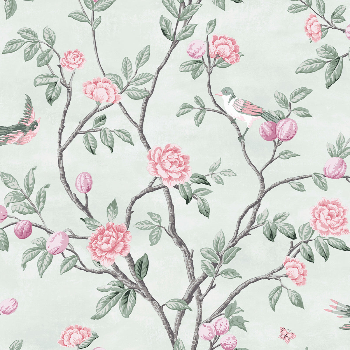 Laura Ashley Vliesbehang - Eglantine Eau de Nil - 10mx52cm
