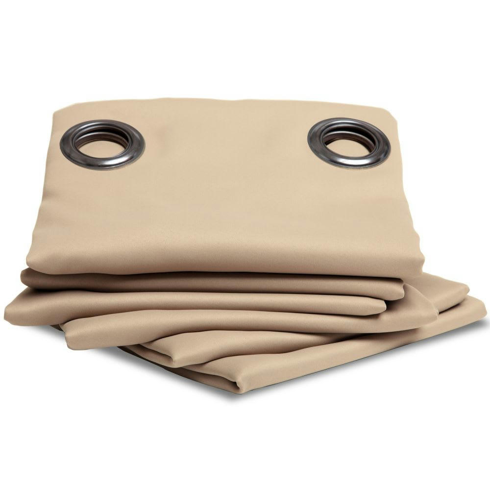 - Rideau occultant beige 140 x 350