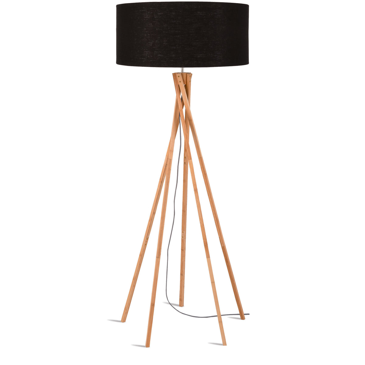 GOOD&MOJO vloerlamp Kilimanjaro - zwart - Ø60cm