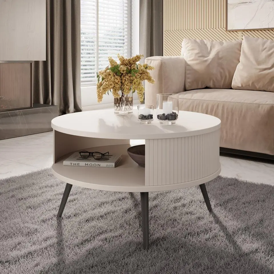 Meubella - Salontafel Riley - Beige - 76 cm