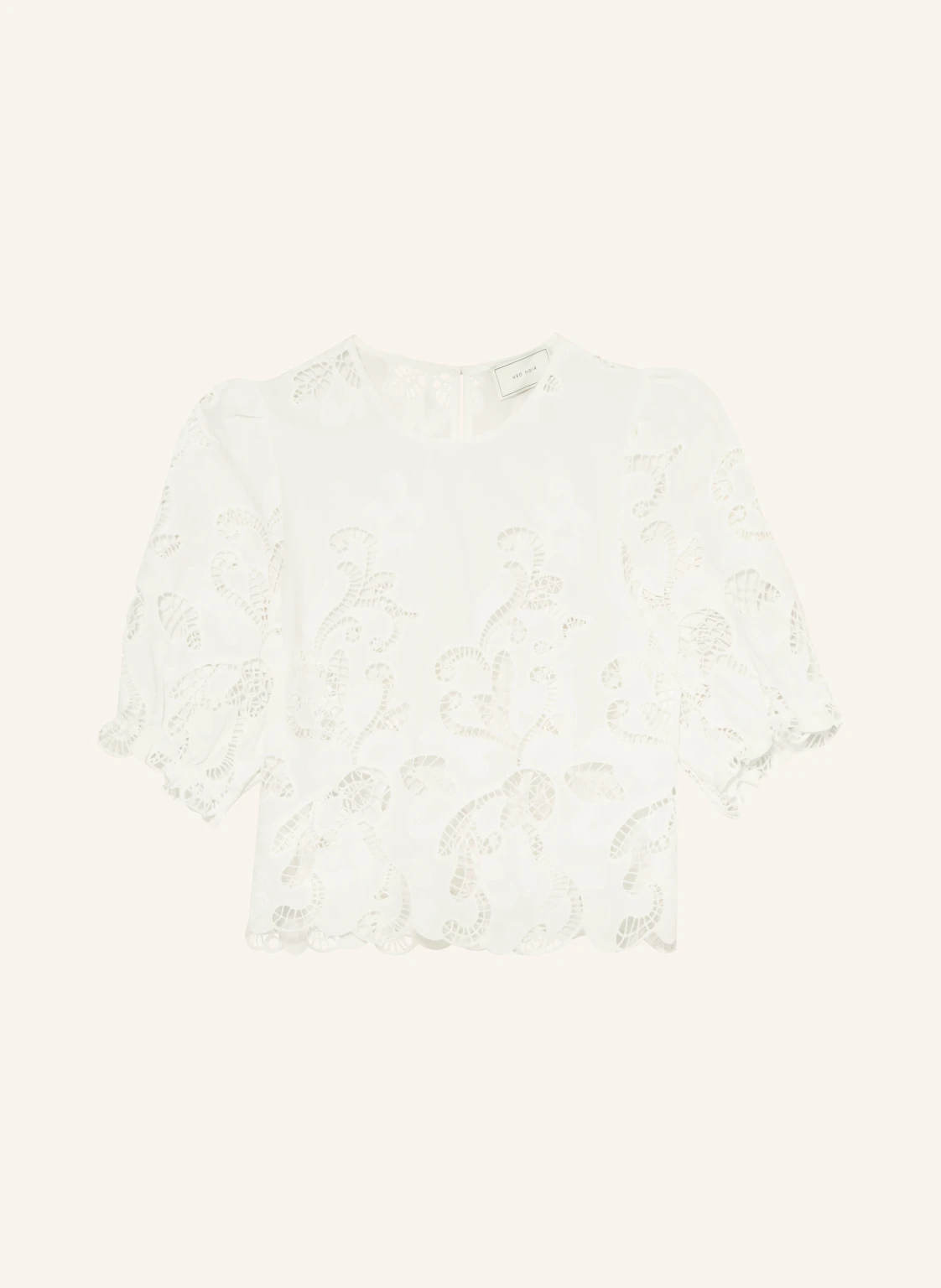 NEO NOIR Blusenshirt FIA aus Lochspitze
