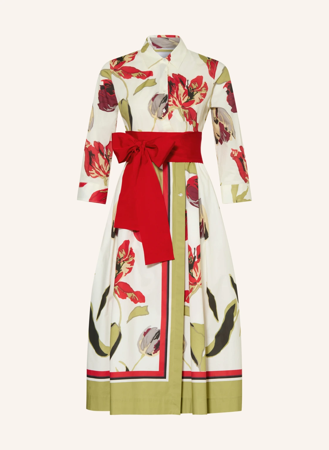 sara roka Hemdblusenkleid ELENA mit 3/4-Arm