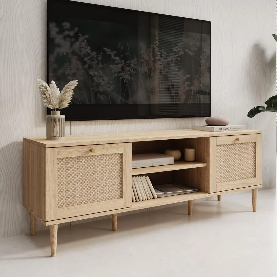 Meubella - Crimson - TV-Meubel - Eiken - 160x41x58 cm