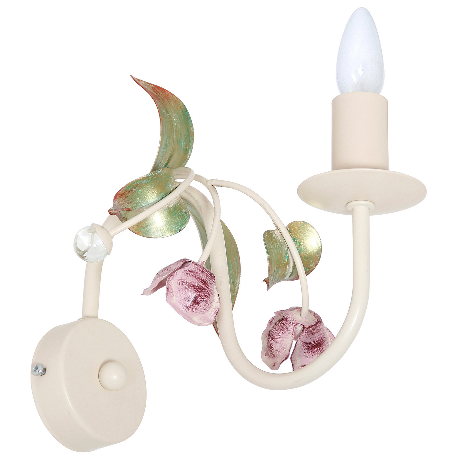 Kinkiet wielokolorowy Rose 1xE14x15W wym:23x16x26cm IP20 Luminex