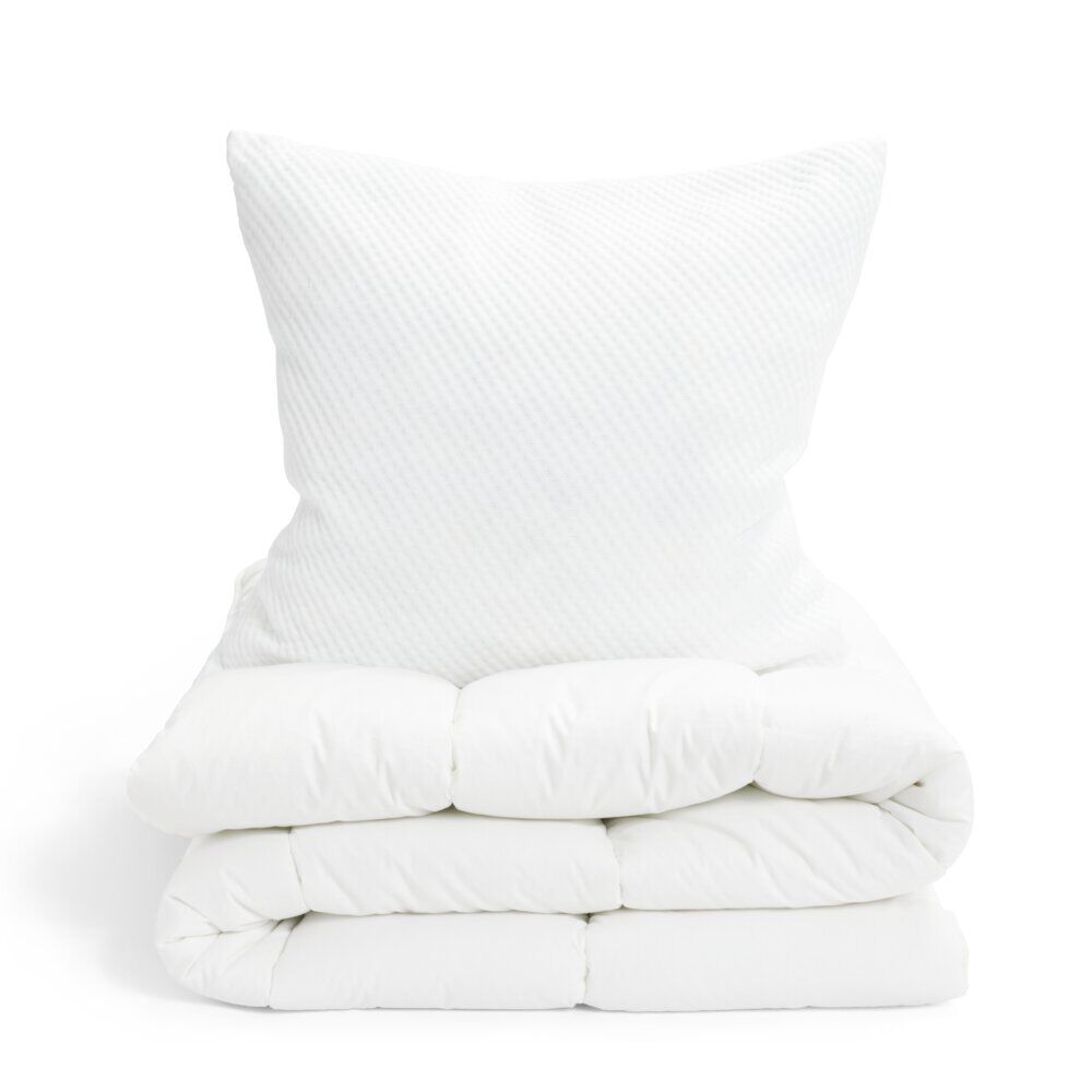 Protège-matelas anti-punaises jersey 90x190x25cm polyester blanc