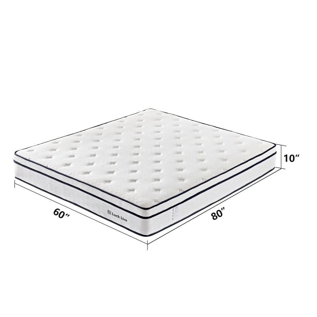 10 inch Gel Memory Foam Independent Bagged Spring Mattress in a Box