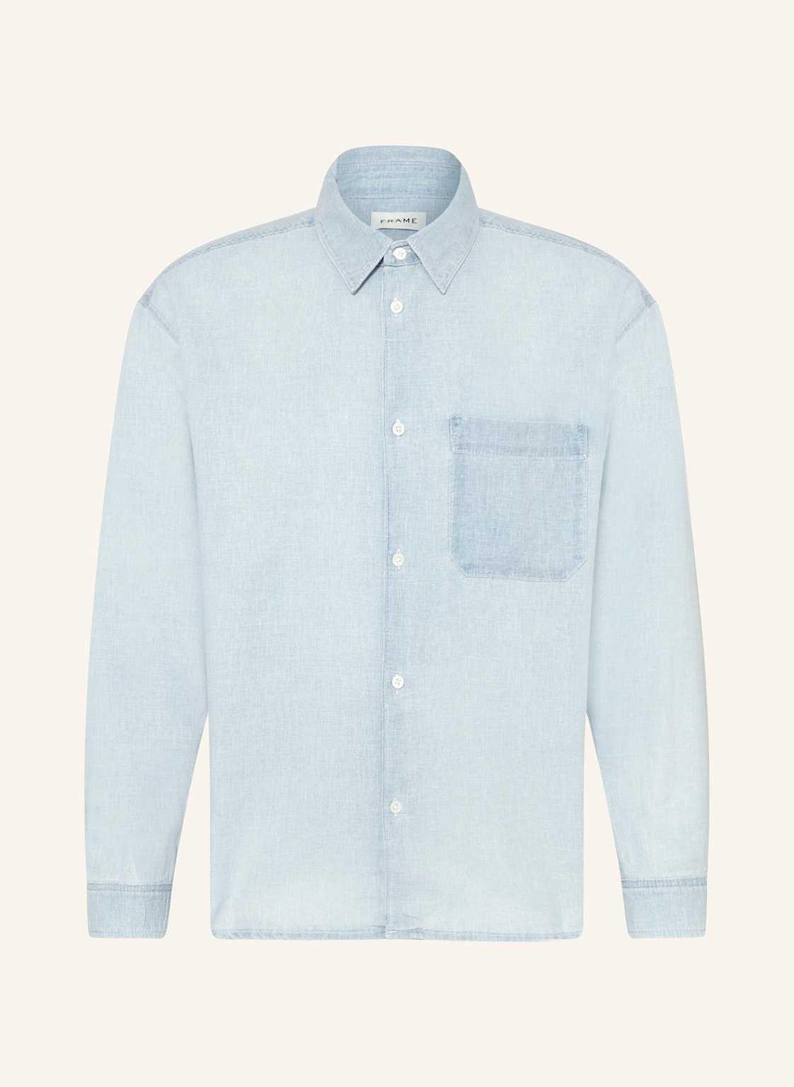 FRAME Jeanshemd Comfort Fit mit Leinen