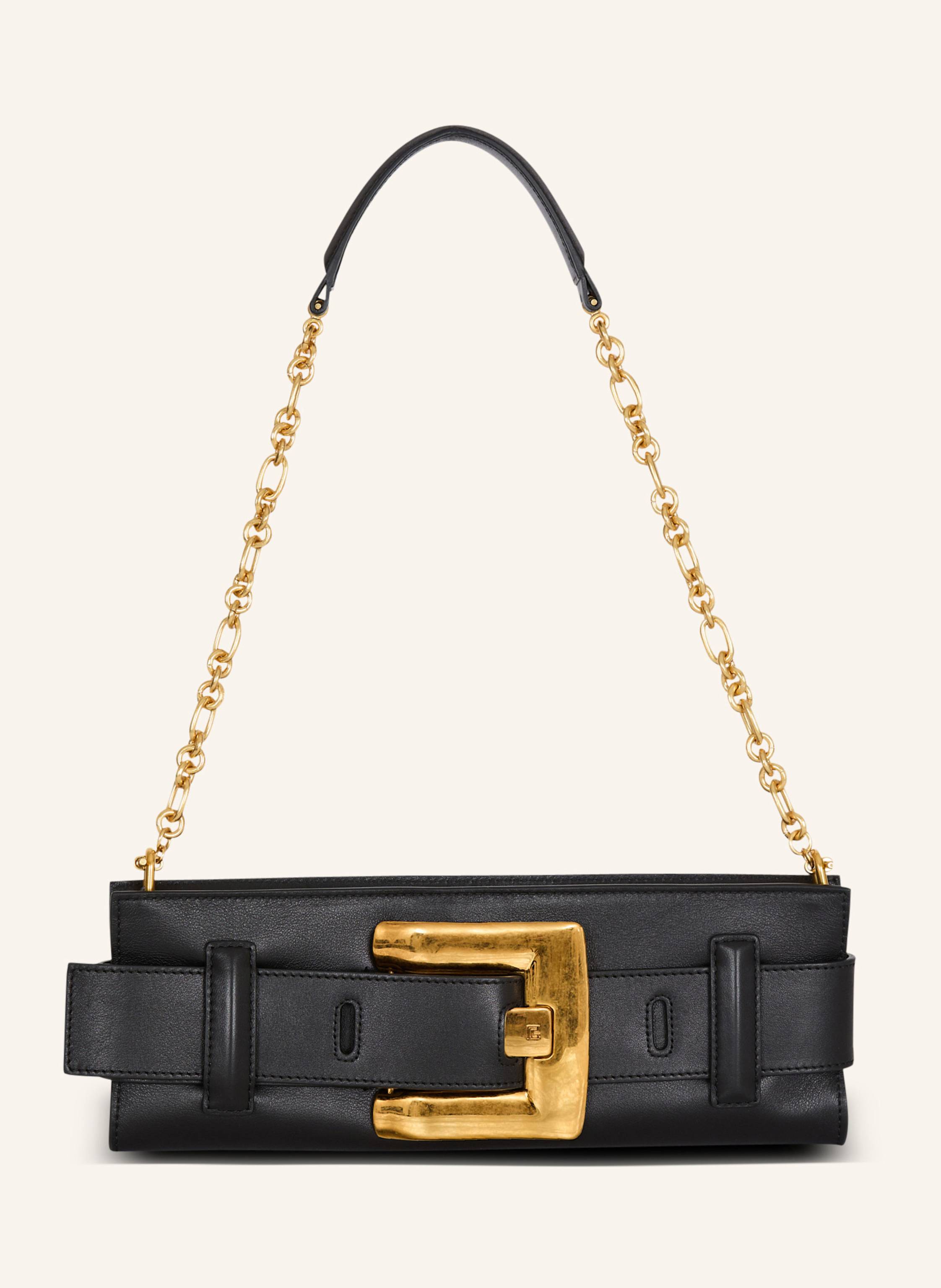 BALMAIN Anthem Clutch aus Kalbsleder