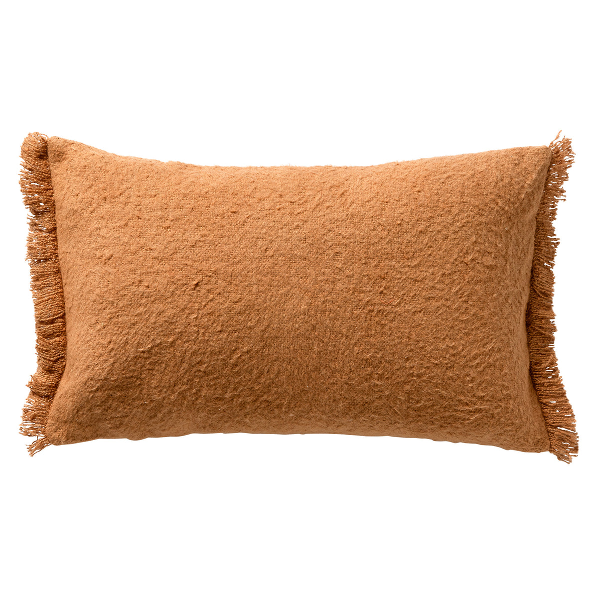 LASSE - kussenhoes 30x50 cm - 100% katoen - duurzaam - Tobacco Brown - bruin
