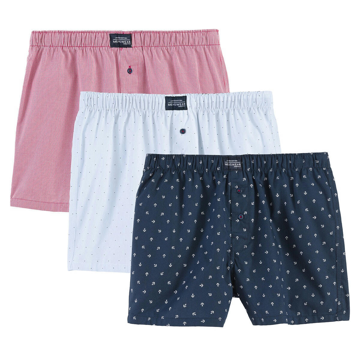 Lot de 3 caleçons pur coton