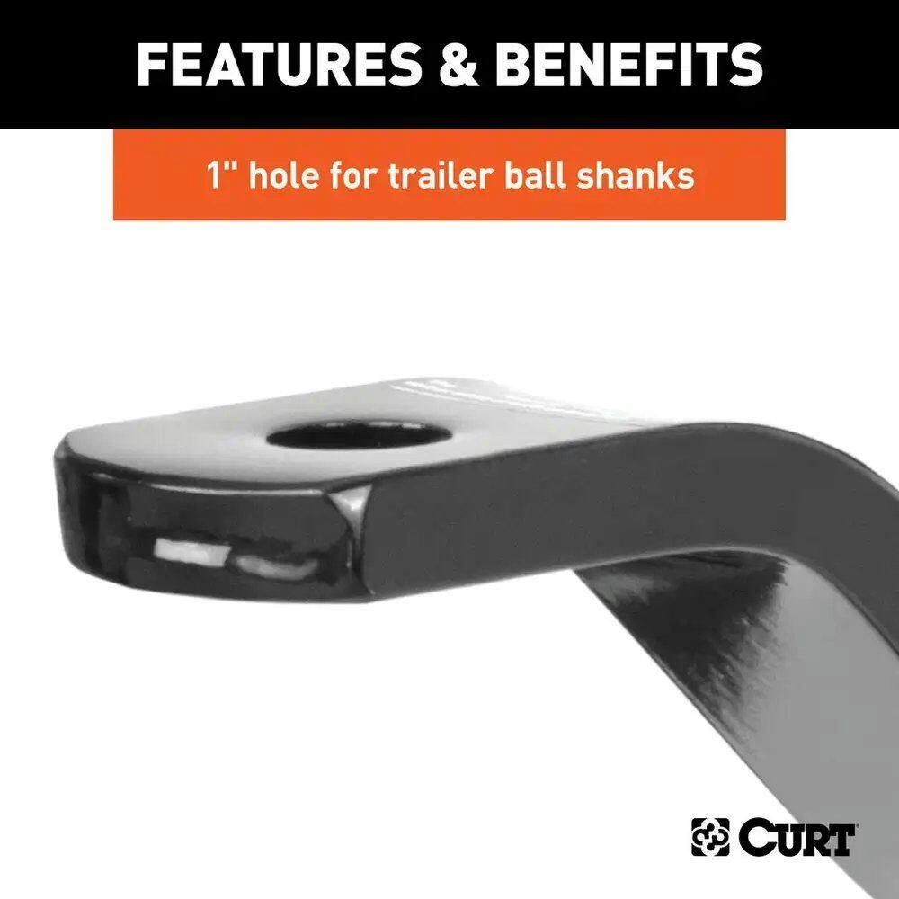 CURT Vertical Receiver Ball Mount (2-in Shank, 4,000-lb)