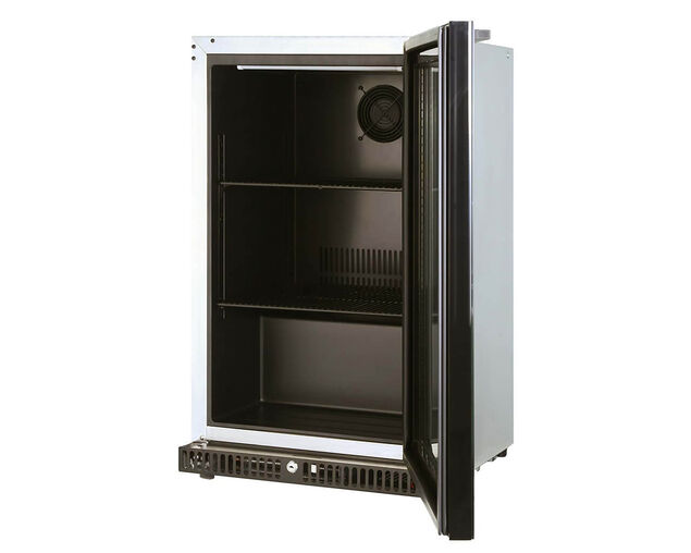 Gasmate Premium Glass Bar Fridge97L - 1 Door