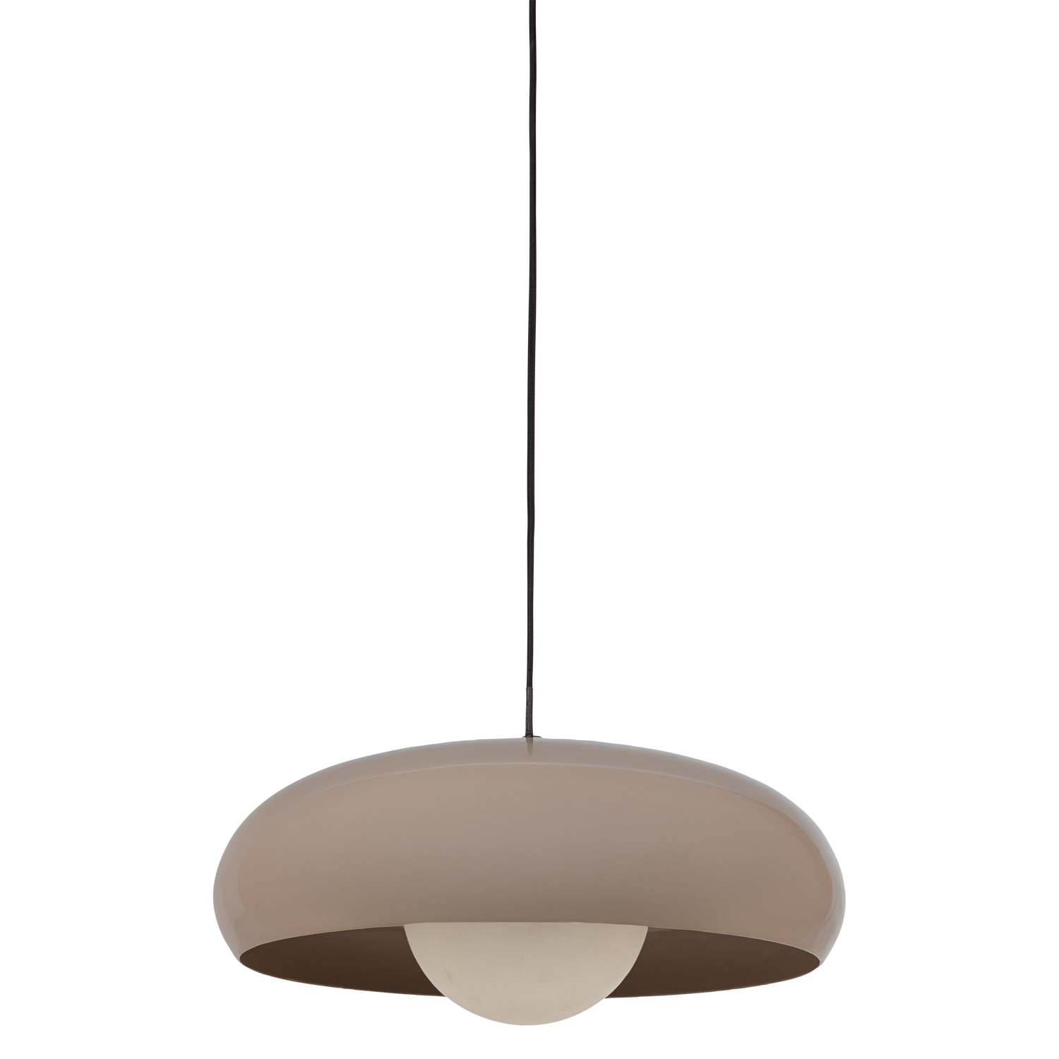 WOOOD hanglamp rond Tivo - Metaal - Hoogglans Zand - 12x40x40