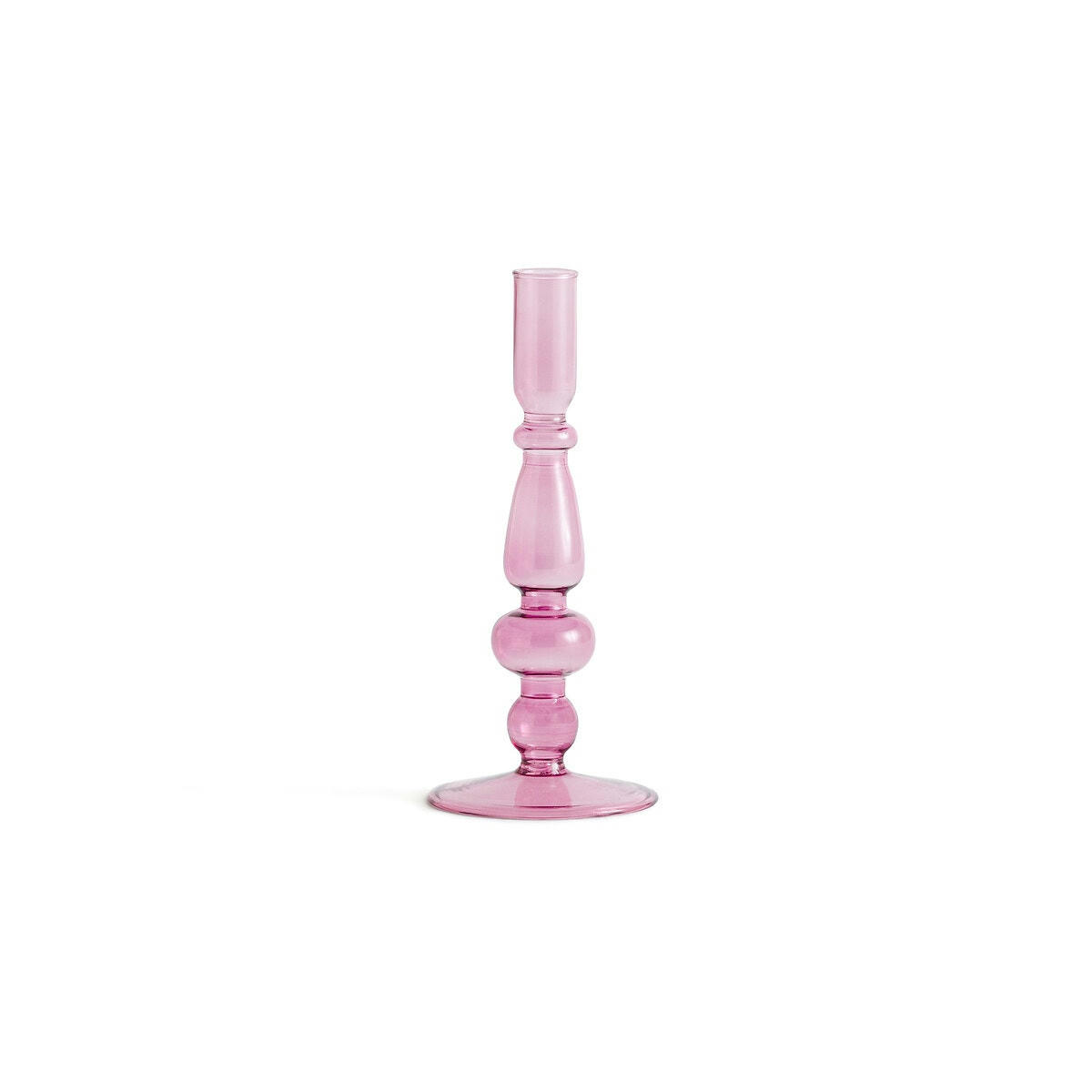 Bougeoirs en verre H20 cm, Lolita