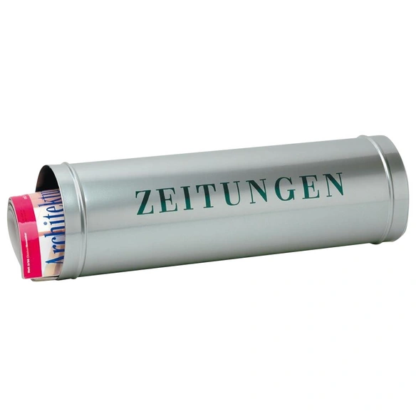 Zeitungsrolle »Ferro Star«, rund, Stahl, silberfarben