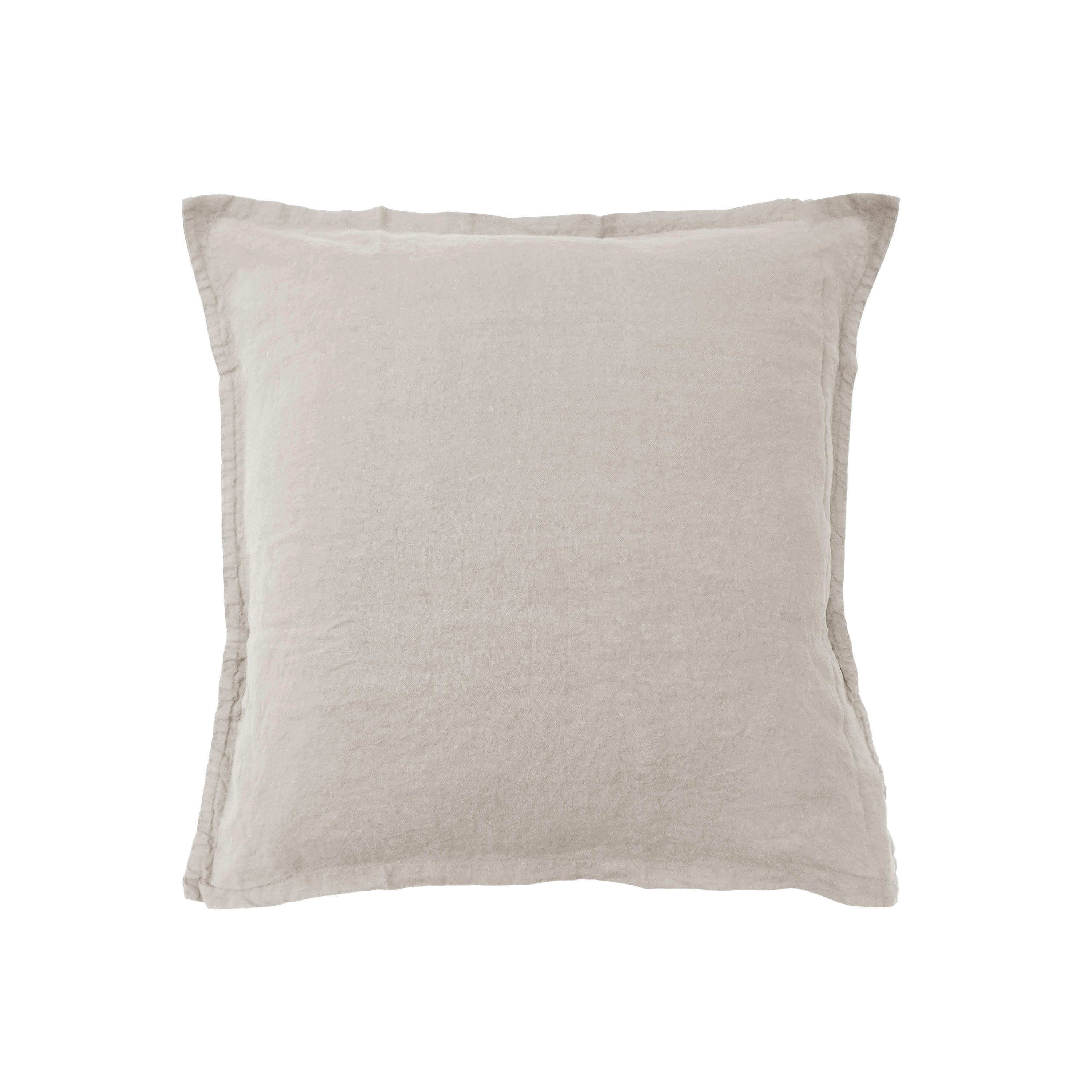 RÊVE DE LIN - Housse de coussin en lin lavé 40x40cm Curry