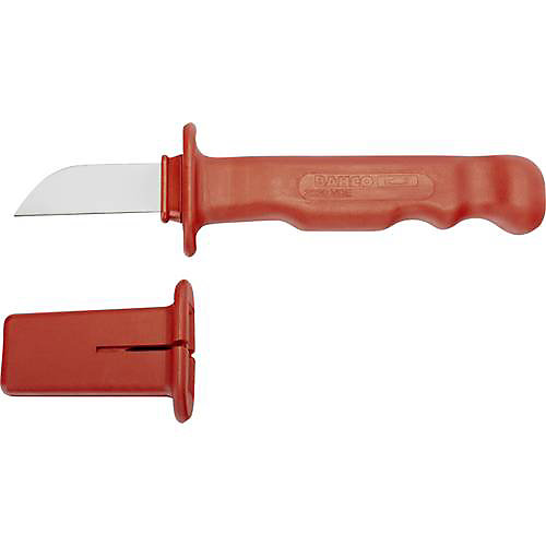 BAHCO - Couteau coupe-câbles isolé avec capuchon de protection en plastique, 55,5 mm