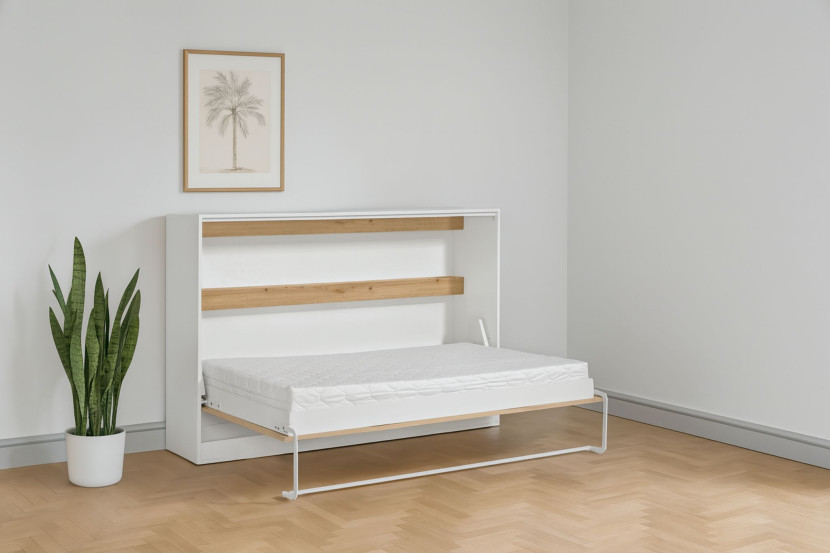 Półkotapczan Perfekt 120x200 poziomy Dąb Biały
