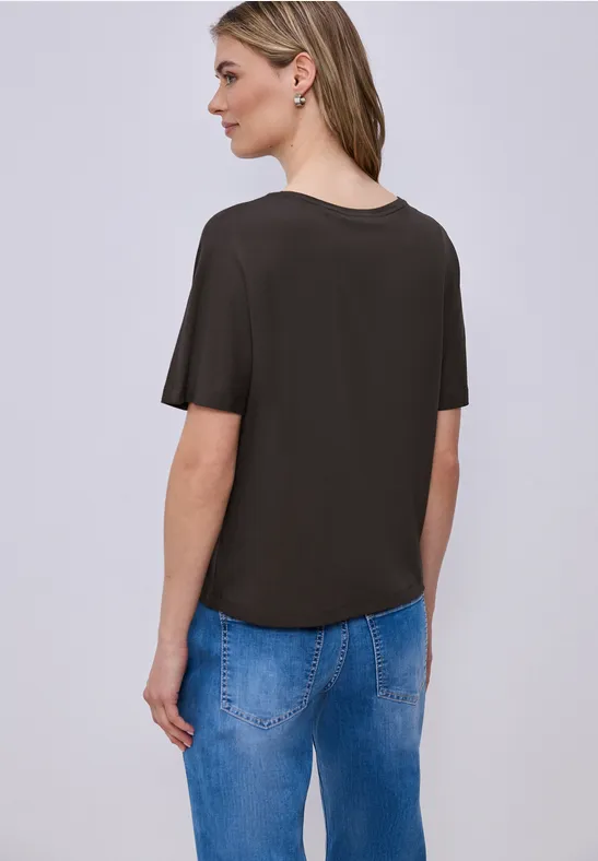 Basic T-Shirt mit Dropped Shoulders