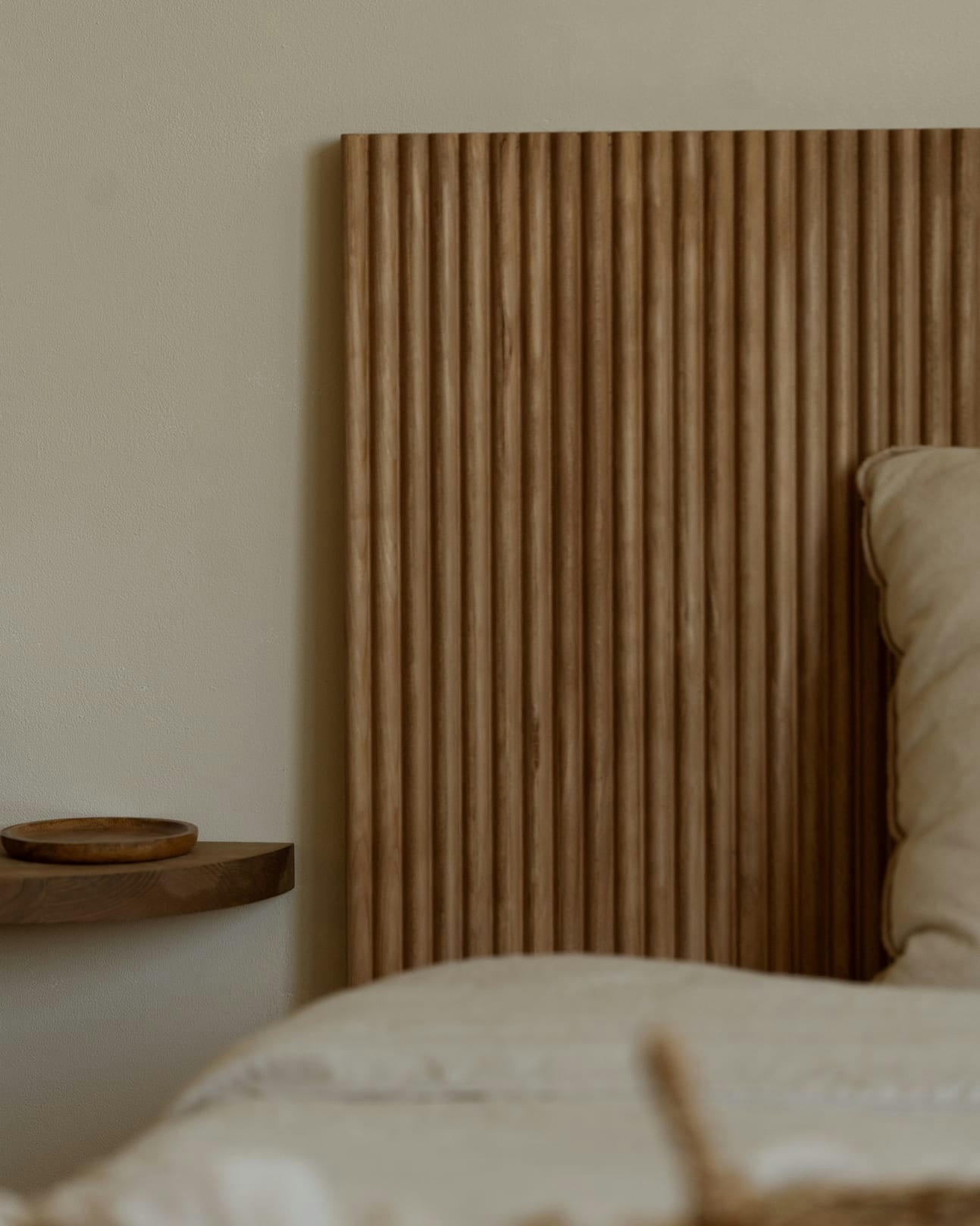 BALI - Tête de lit en bois de pin vieilli 180x80cm