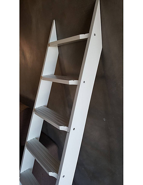 échelle En Bois De Hêtre Blanc Moderne Et SécuriséeHauteurCm7