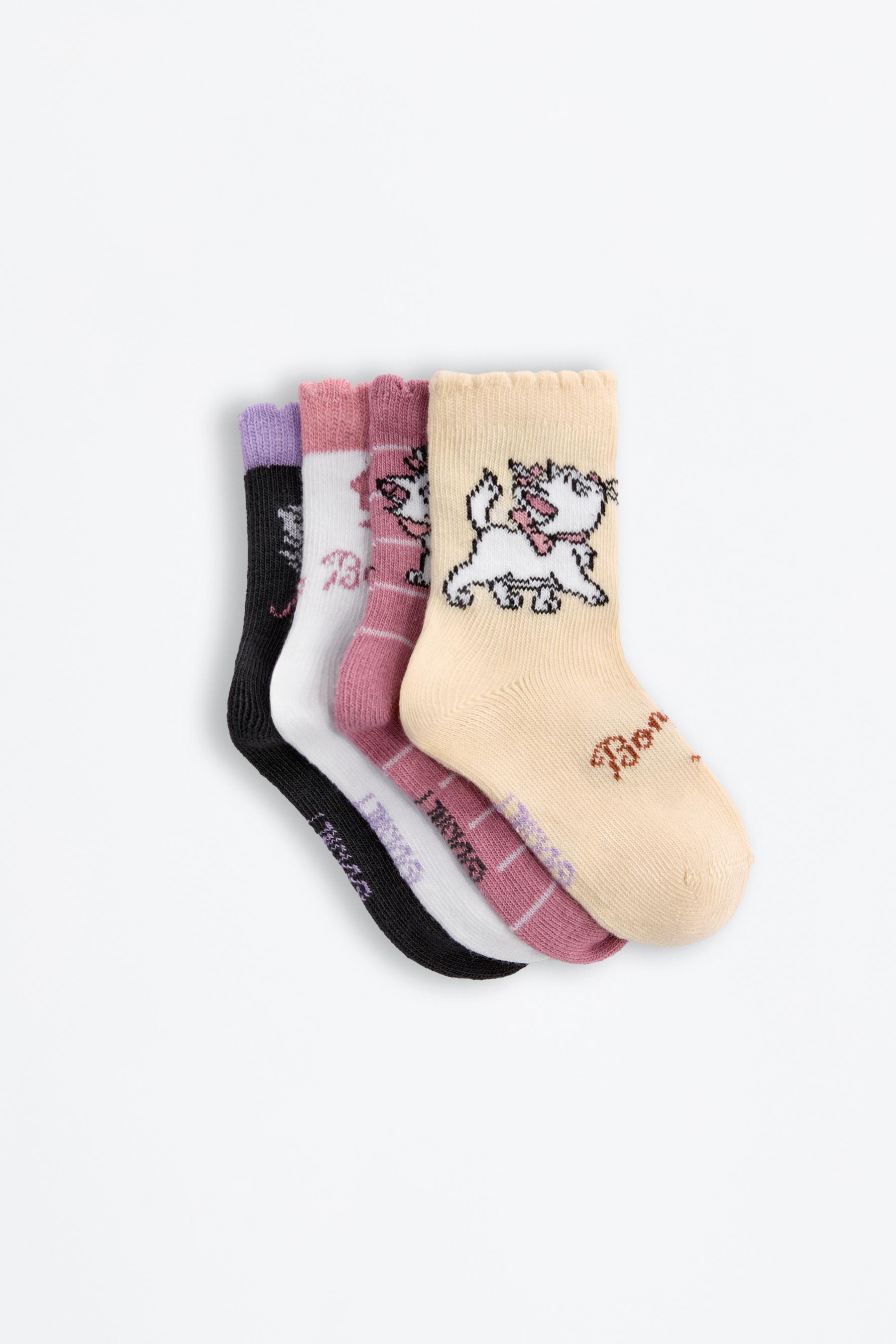 Calcetines largos Marie ©Disney (Pack 4)