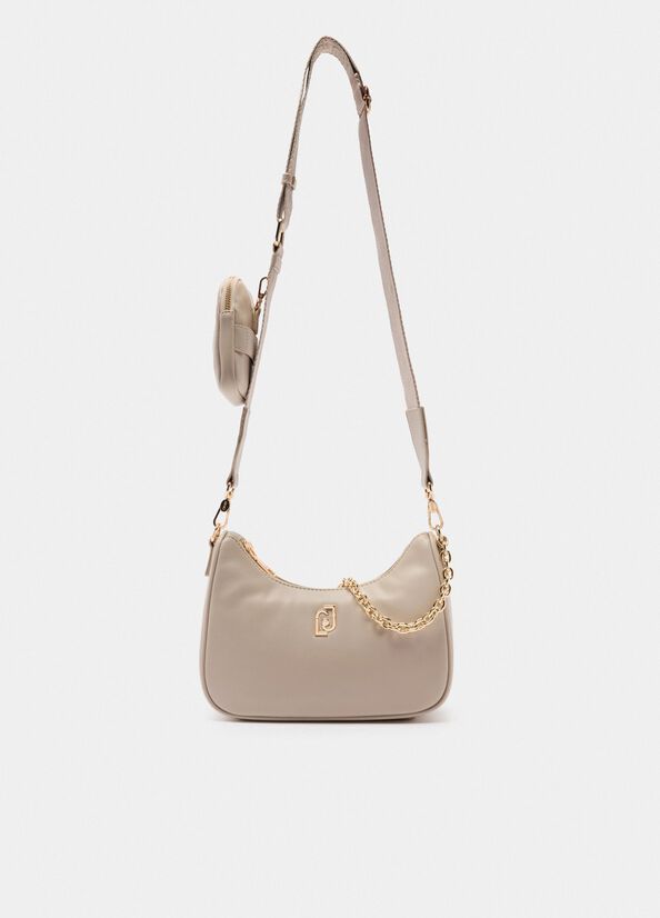 Borsa hobo piccola con catena
