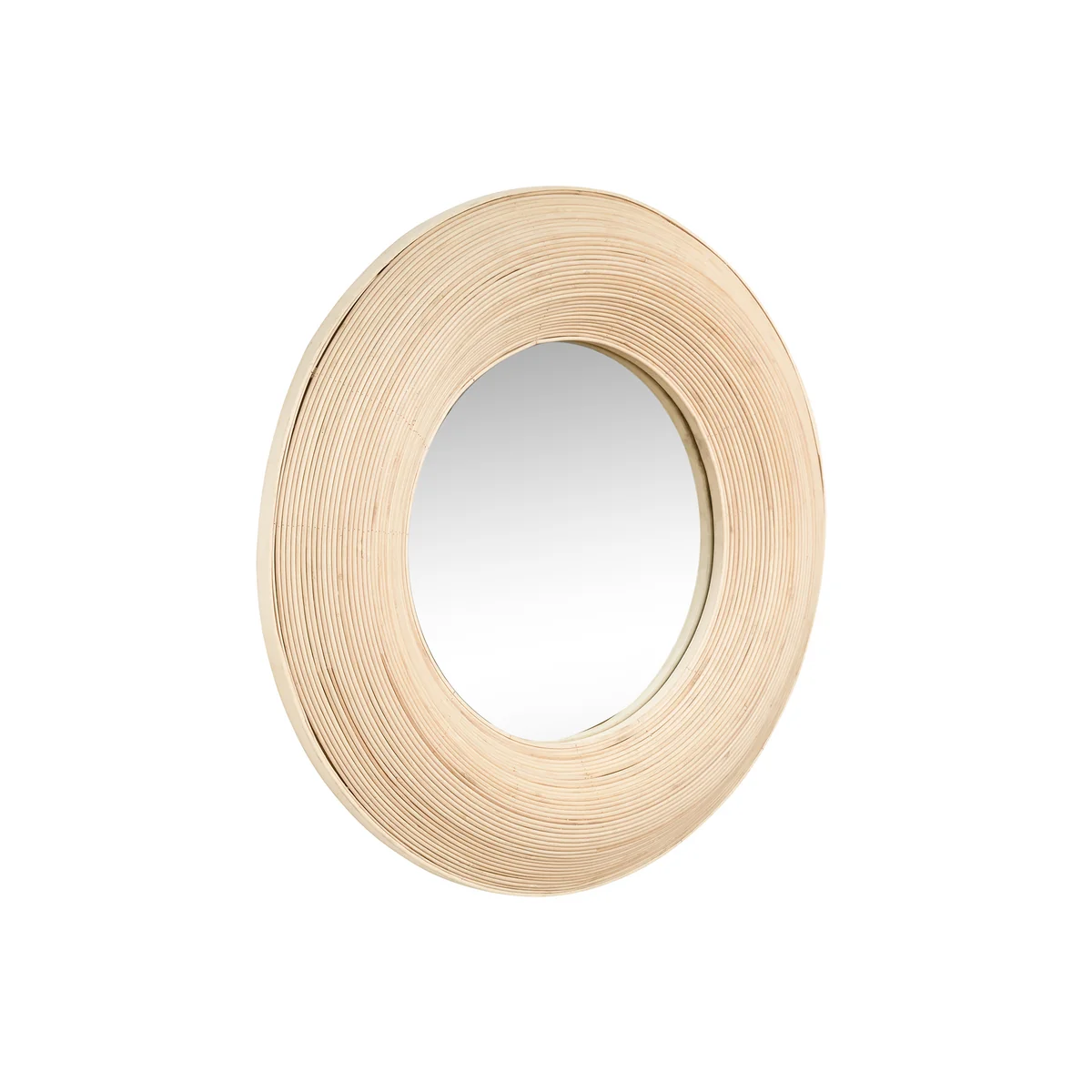 Hübsch Interior - Blush Wandspiegel, Ø 60 cm, bambus