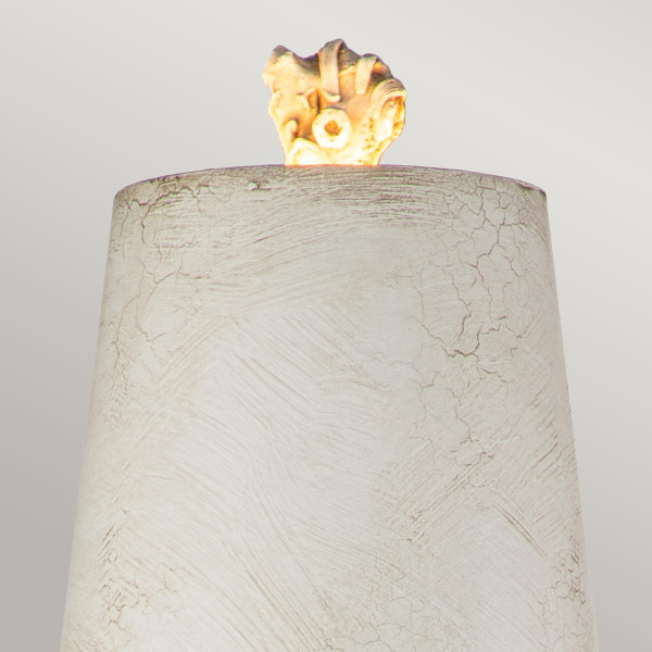 Lampa stołowabiało-czarna Swirl 1xE27x60W wys:99,1cm Flambeau