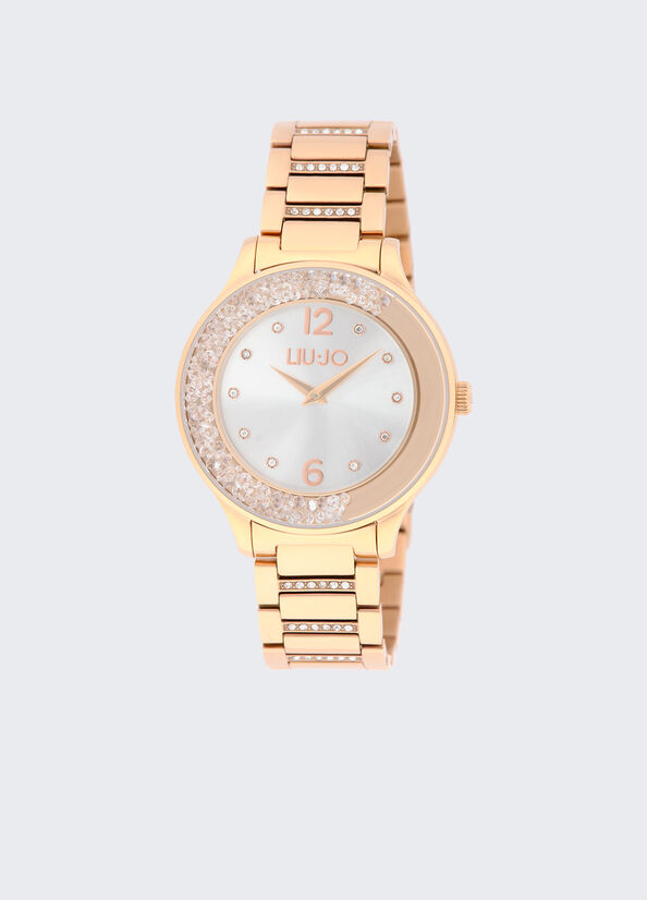 Orologio in acciaio con brill