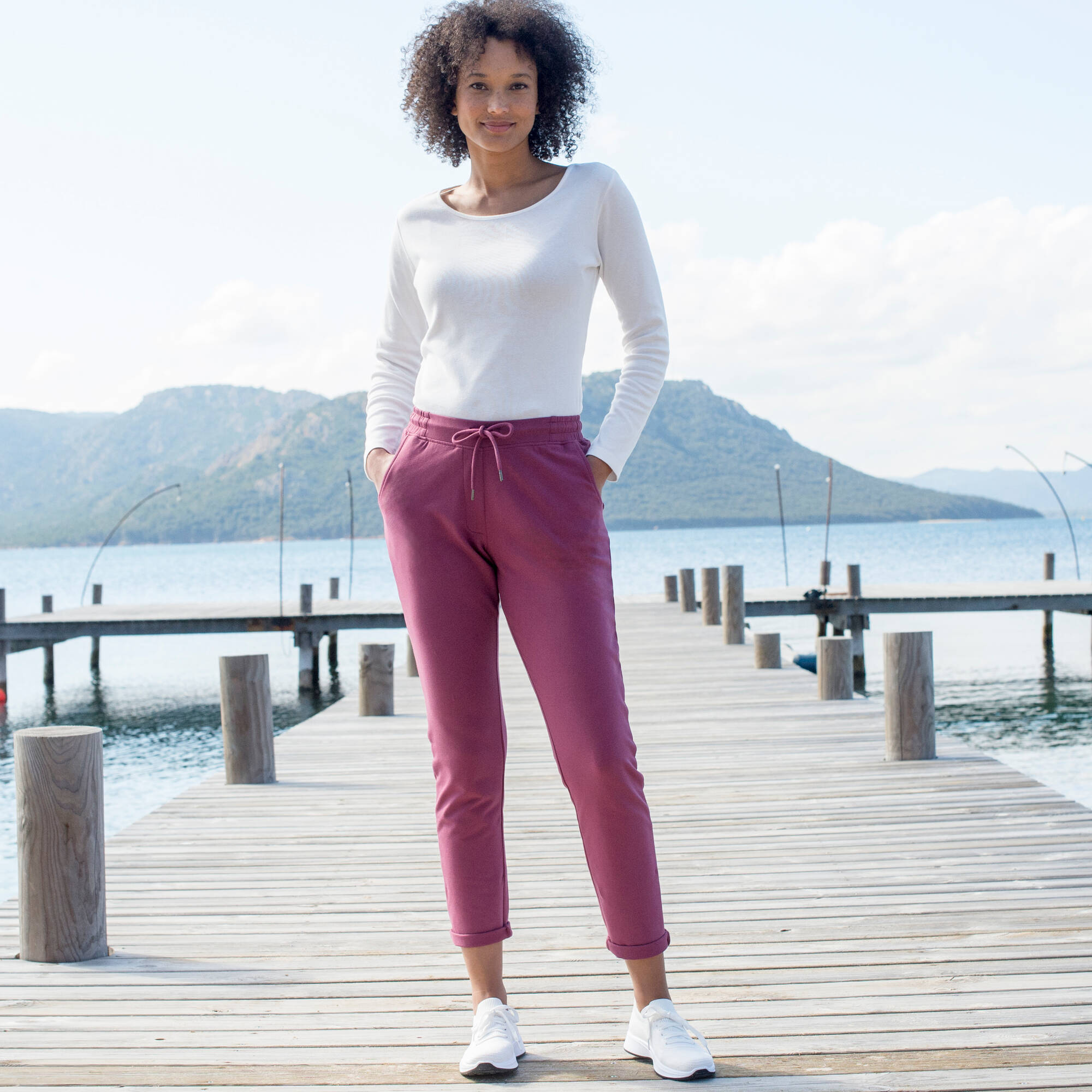 Pantalon jogpant ceinture élastiquée molleton