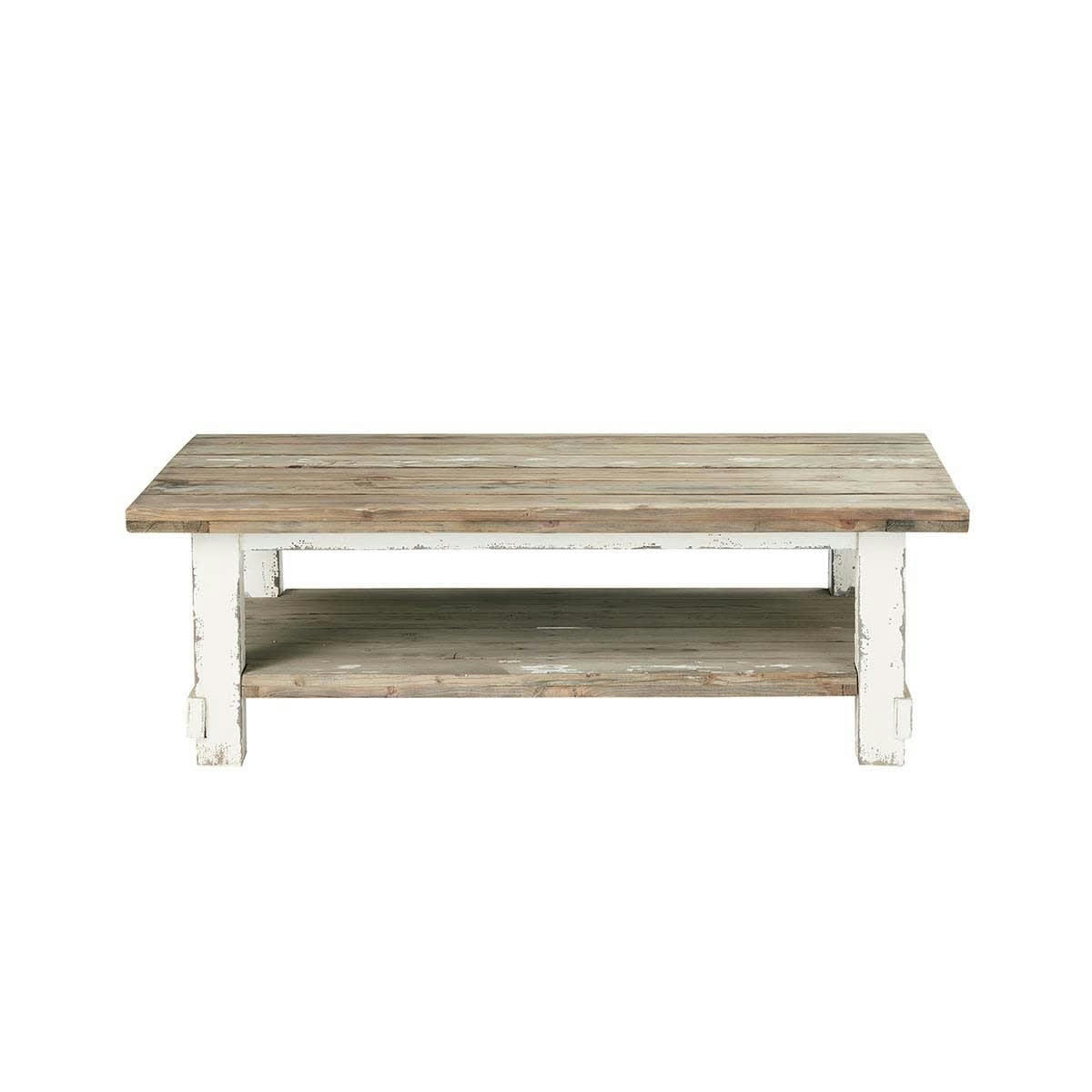 ATLANTIC - Table basse en pin recyclé massif