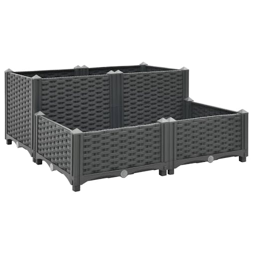 NNEVL Raised Bed 80x80x38 cm Polypropylene