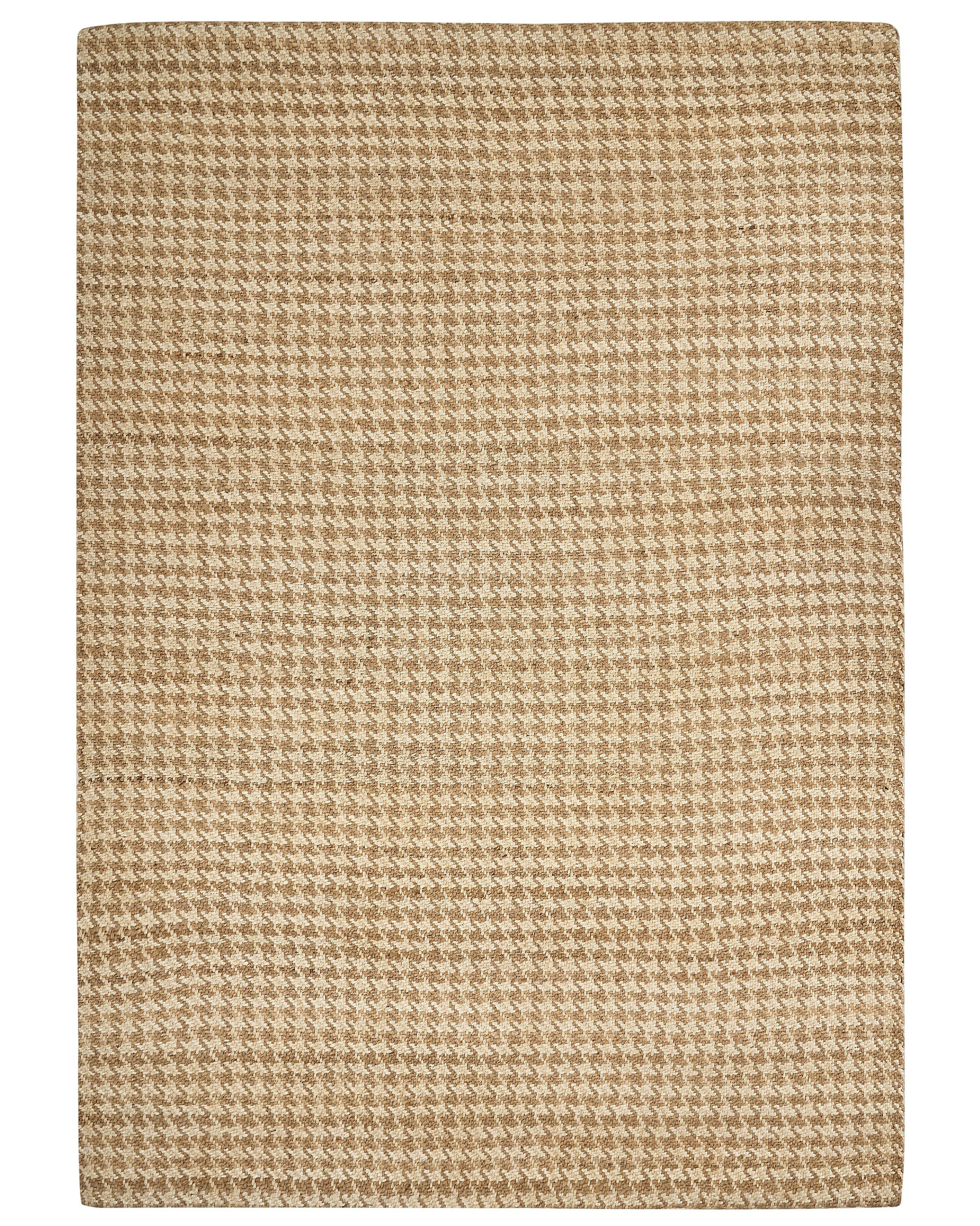 Dywanik prostokątny juta 160 x 230 cm beżowy