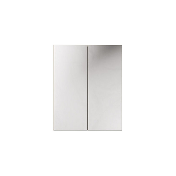 Meuble haut miroir BRAZZA2 portesColoris marron congoL60 x H75 cmMeuble suspendu