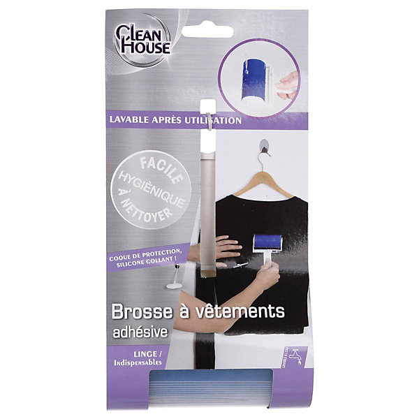 Brosse à vêtements lavable gris - Bleu- 5five