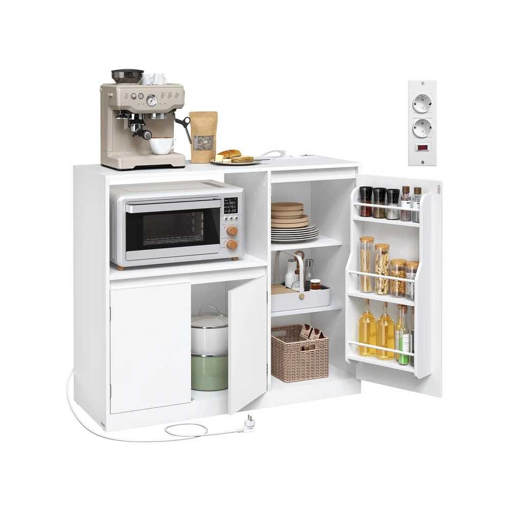 CUSTOS Collection - Buffet de cuisine avec rangements et étagère pratique