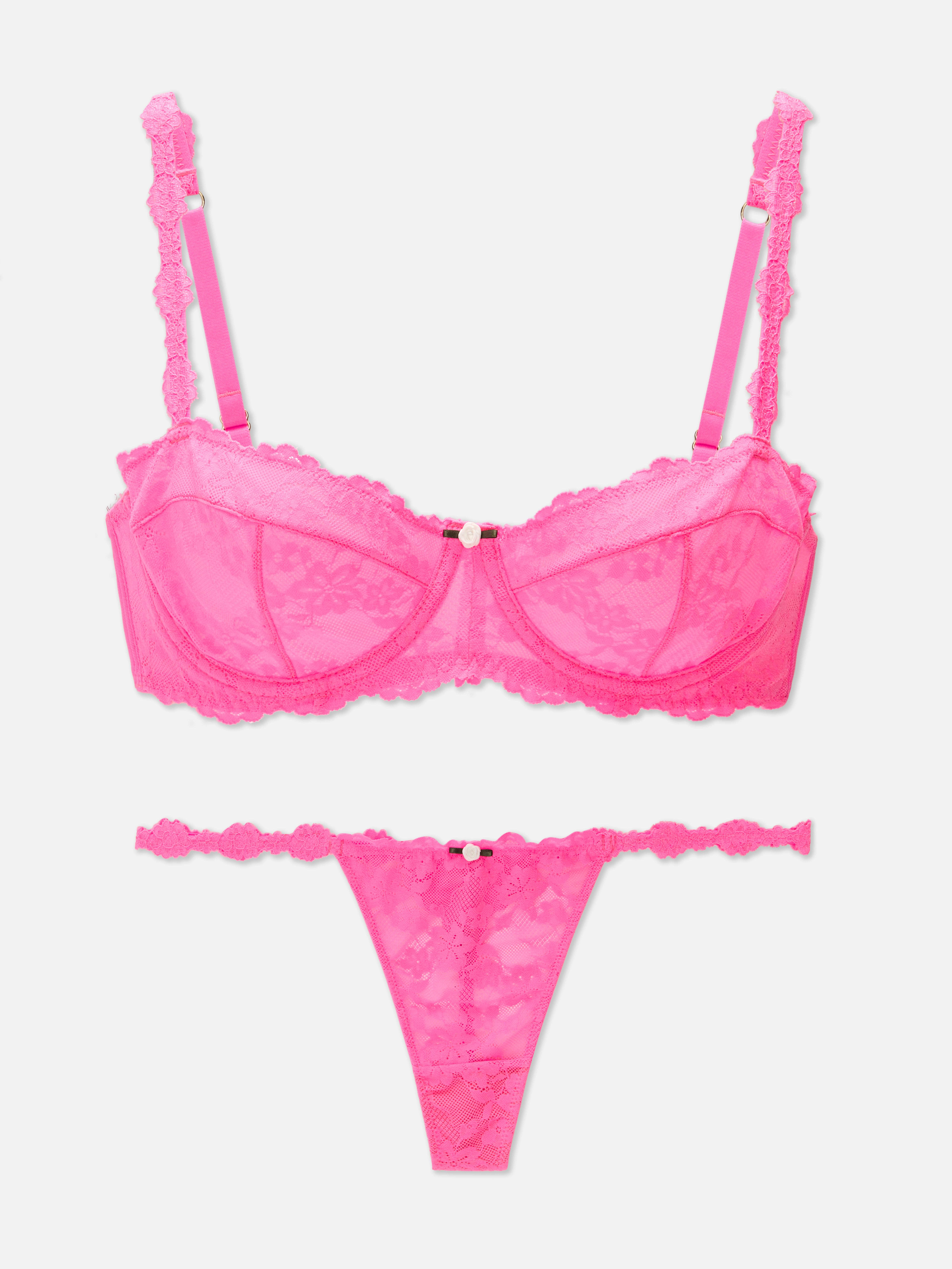 Non-Padded Balcony Lingerie Set