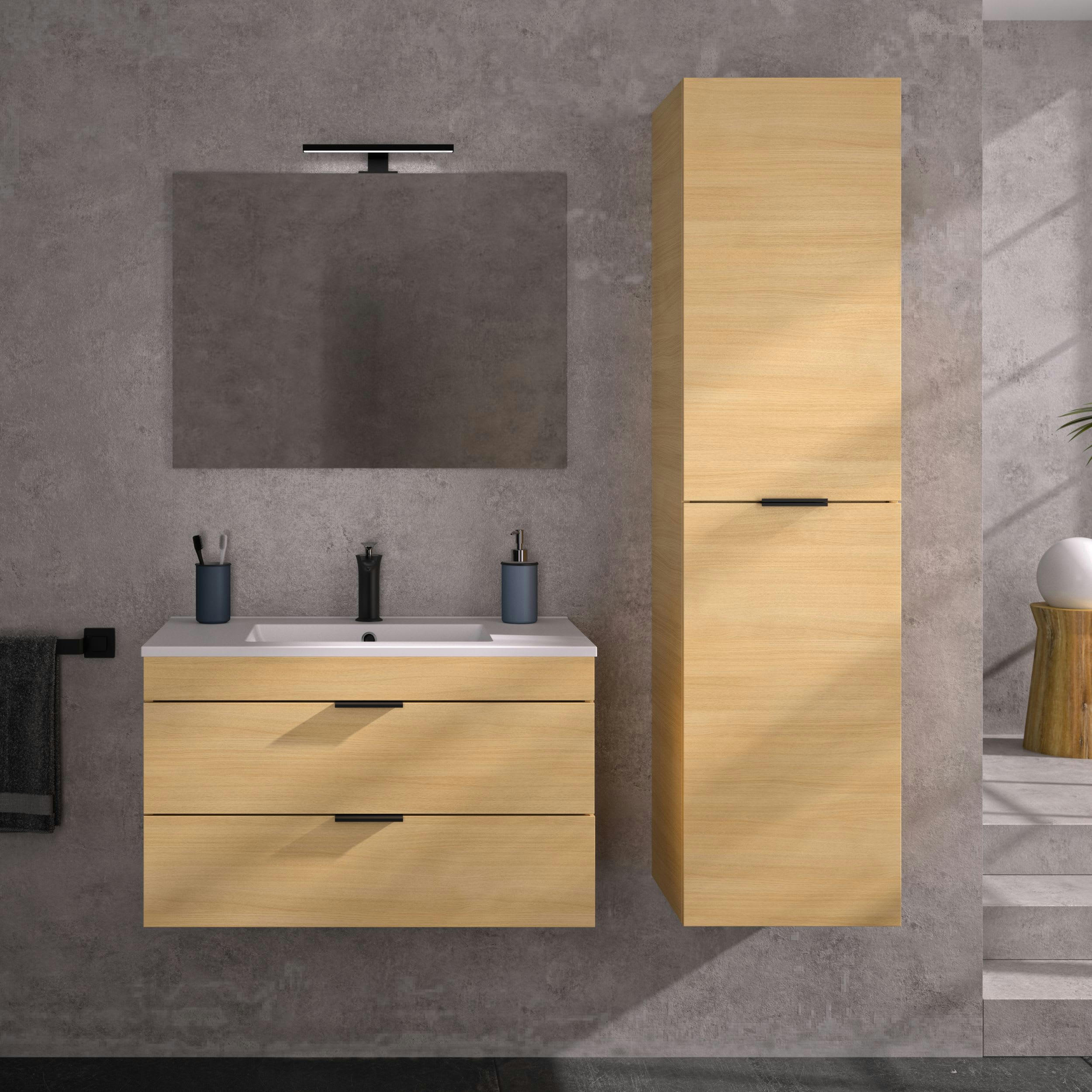 KOTE - Porte-serviette  Acier inoxydable  Noir  à fixer au mur