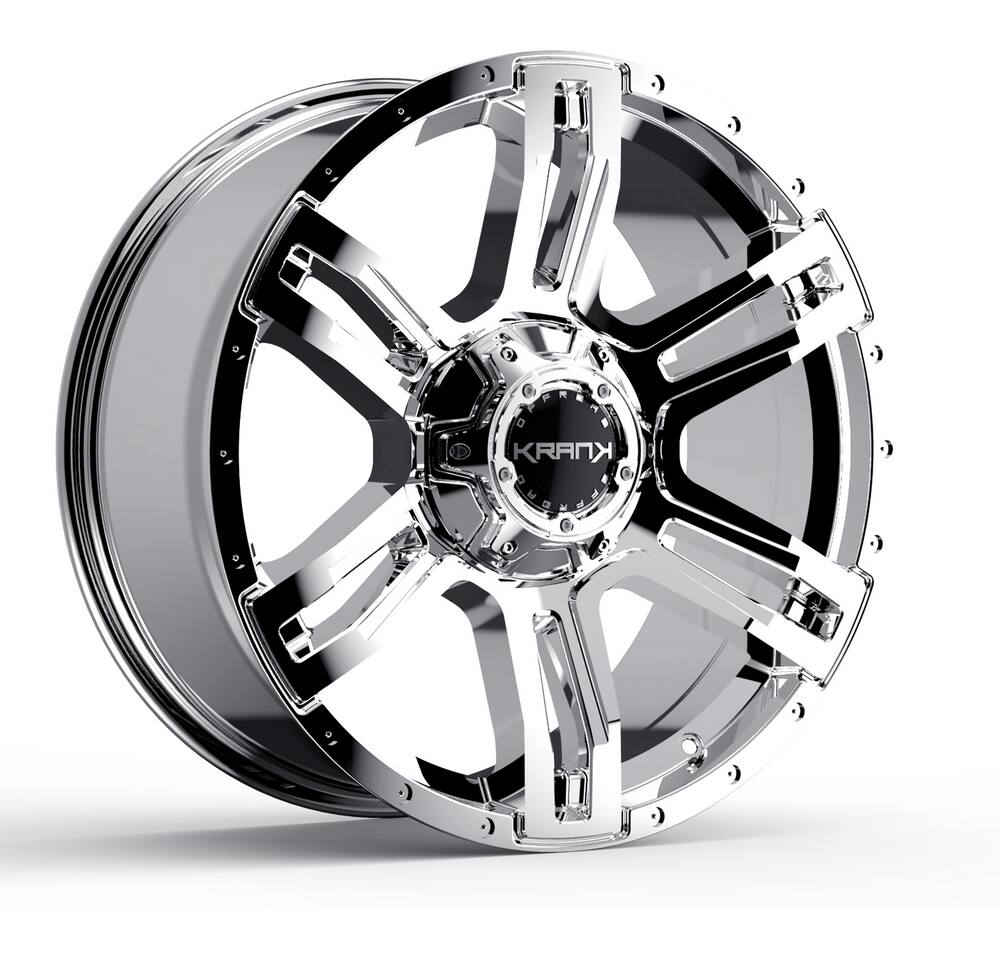 Krank Caliper Alloy Wheel/Rim, Gloss Black Machined