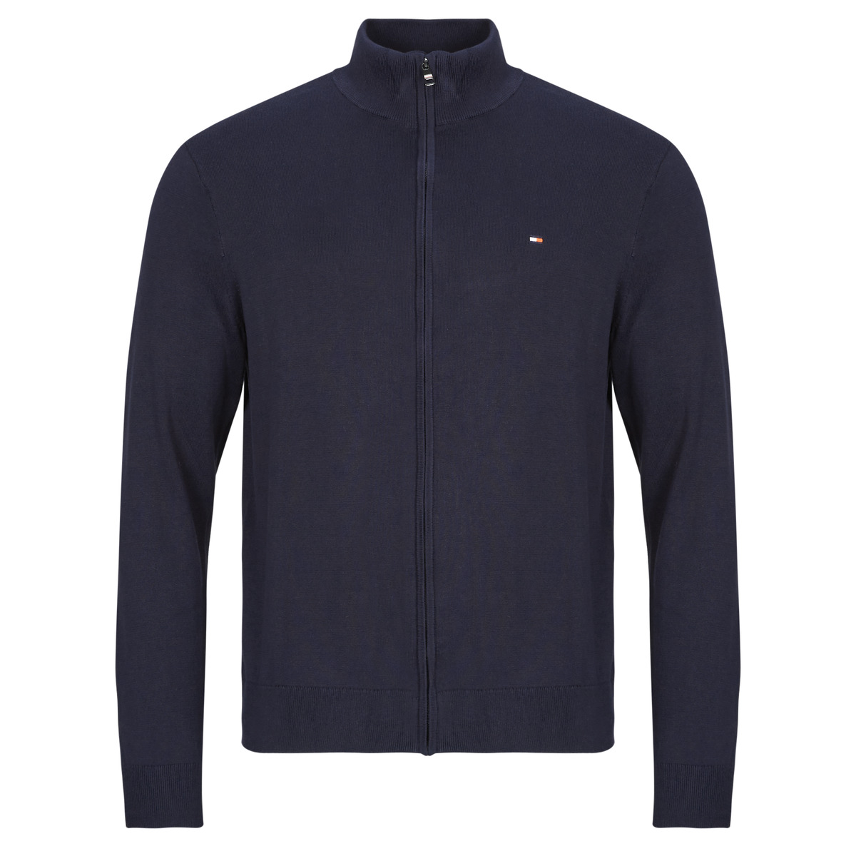 Tommy Hilfiger - ESSENTIAL COTTON ZIP THRU - Marine